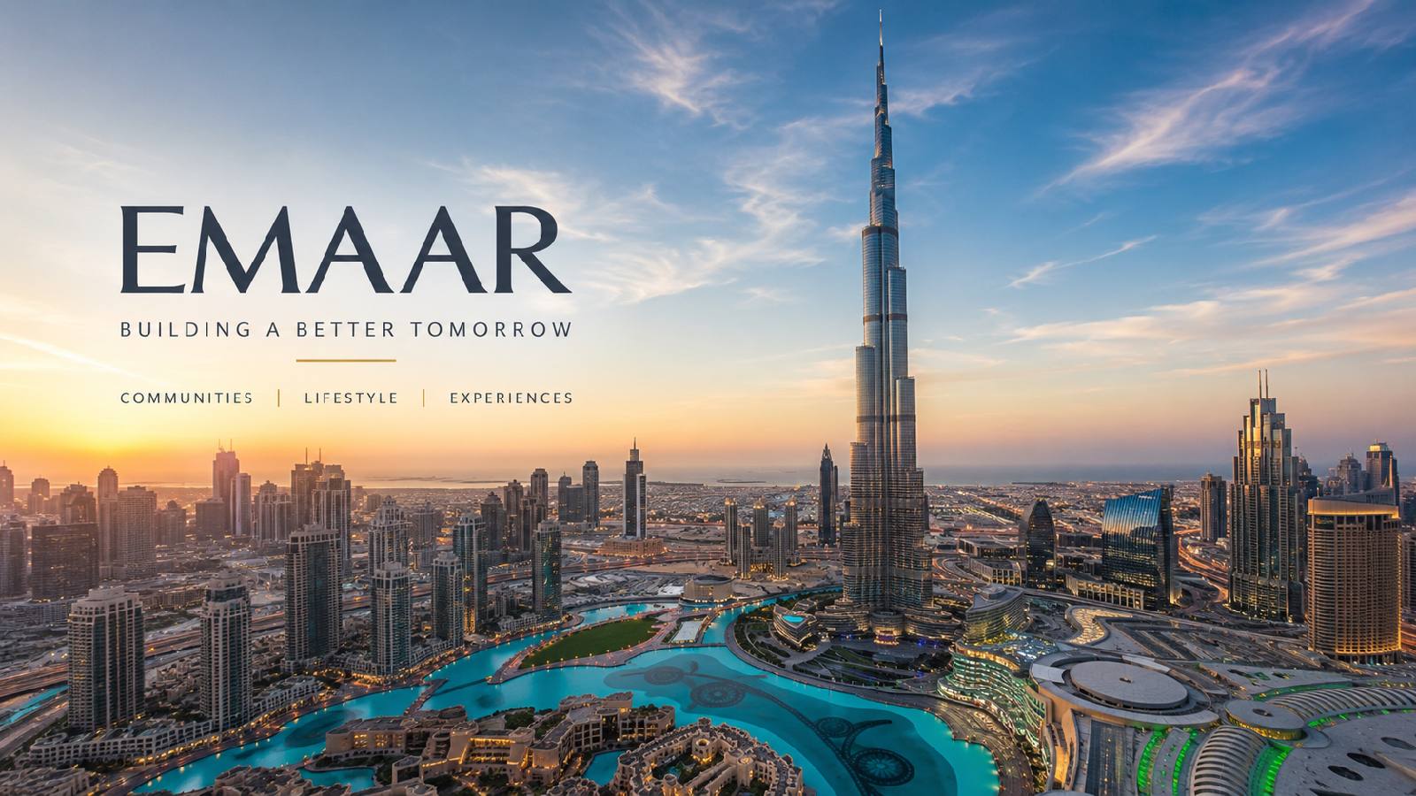 Skyline of Downtown Dubai featuring Burj Khalifa developed by Emaar Properties